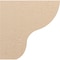 Ekena Millwork 7"W x 28"D x 28"H Thin Greensboro Rough Cedar Woodgrain TimberThane Corbel, Primed Tan CORUR07X28X28GRNRCPR - alternate 4